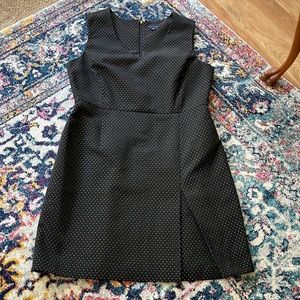 Tommy Hilfiger black gold brocade sheath dress size 16